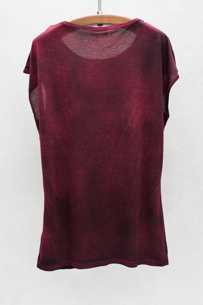 Cherry Boatneck Top