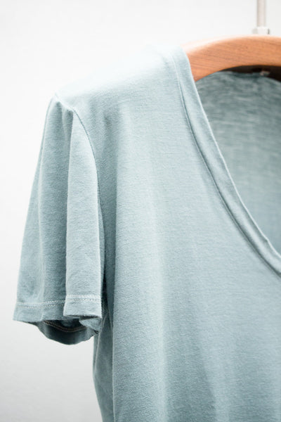 Sage Basic V Neck