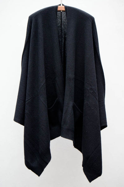 Black Shawl Cardigan