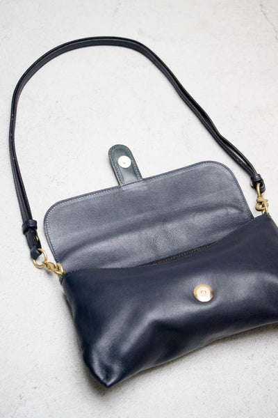 Navy Strap Clutch