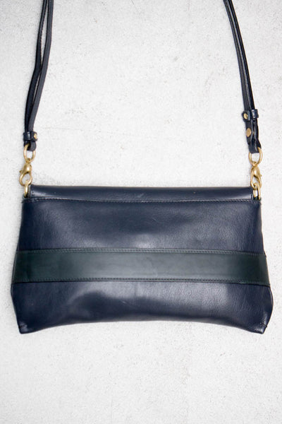 Navy Strap Clutch