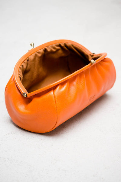 Orange Lulu Clutch