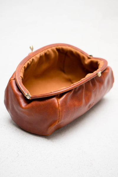 Cognac Lulu Clutch