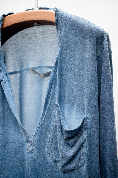 Indigo Wash Henley