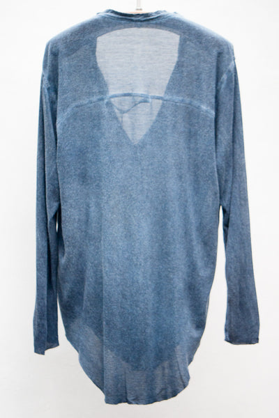 Indigo Wash Henley