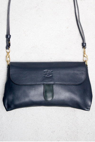 Navy Strap Clutch