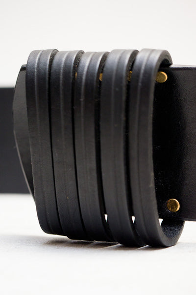Black & Brass 5 Loop Hook Belt
