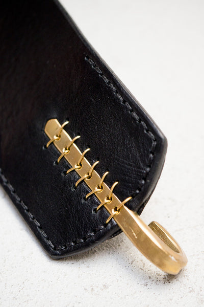Black & Brass 5 Loop Hook Belt
