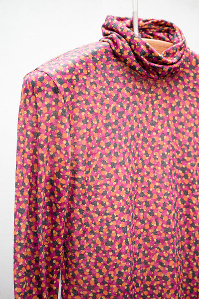 Rubino Printed Turtleneck