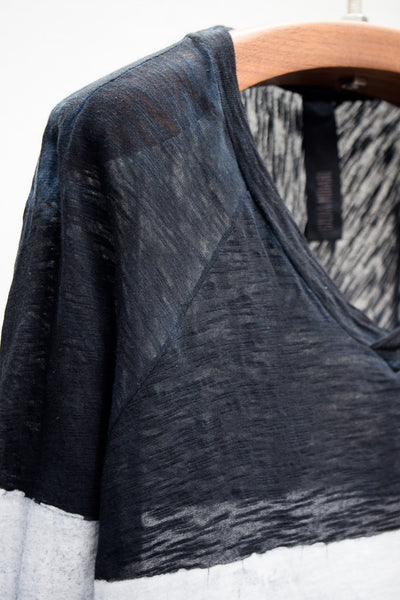 Black & White V Neck Tunic