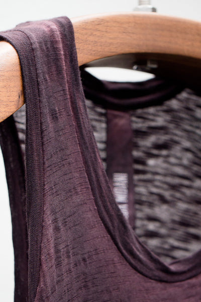 Aubergine Trapeze Dress