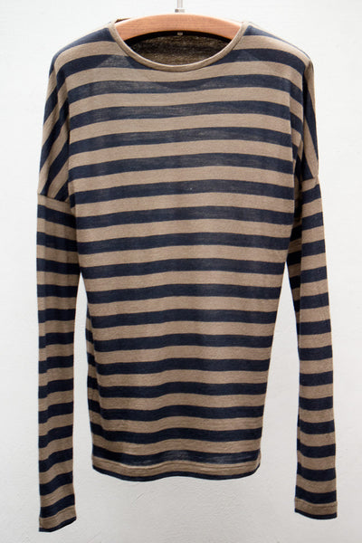 Navy Stripe Long Sleeve Tee