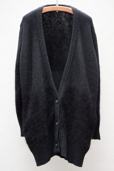 Black Two Tone Cardigan