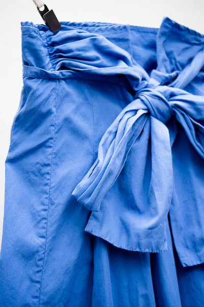 Blue Pleated Skirt