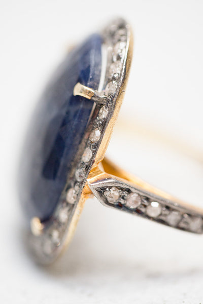 Blue Sapphire Cocktail Ring