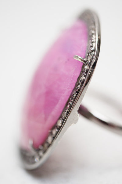 Pink Sapphire Cocktail Ring