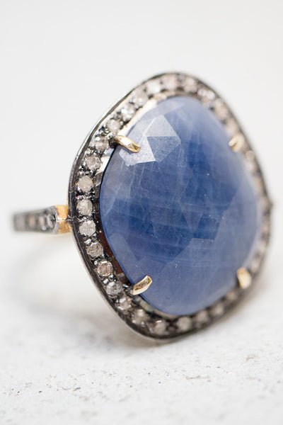Blue Sapphire Cocktail Ring