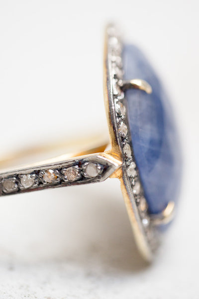Blue Sapphire Cocktail Ring