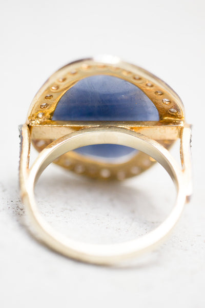 Blue Sapphire Cocktail Ring
