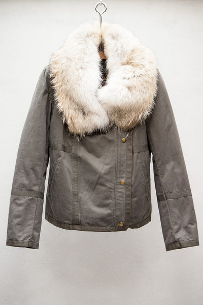 Fur Trim Army Jacket