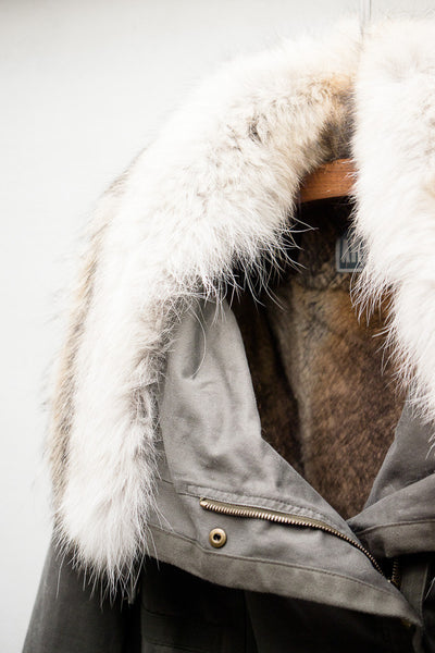 Fur Trim Army Jacket