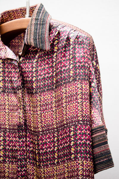 Rubino Short Sleeve Printed Blouse