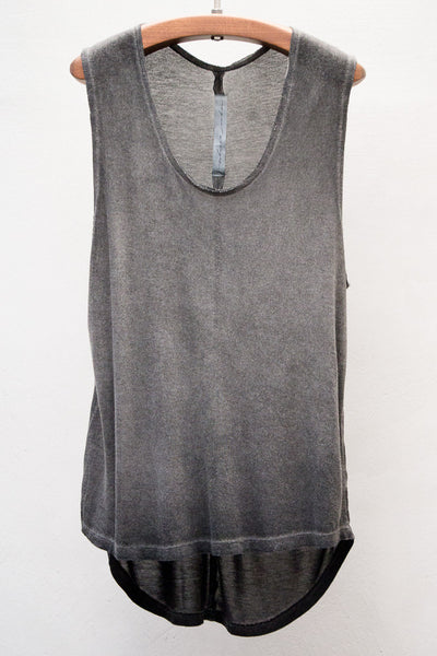 Dark Wash Sleeveless Tee