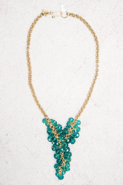 Green Swarovski Crystal Necklace