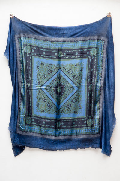 Blue Vintage Scarf