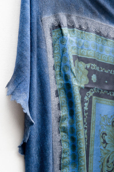 Blue Vintage Scarf