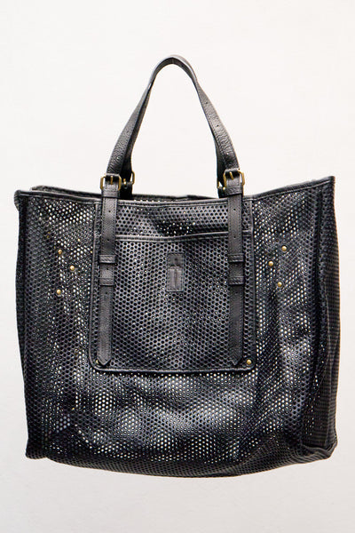 Noir Perforated Pat