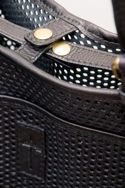 Noir Perforated Pat
