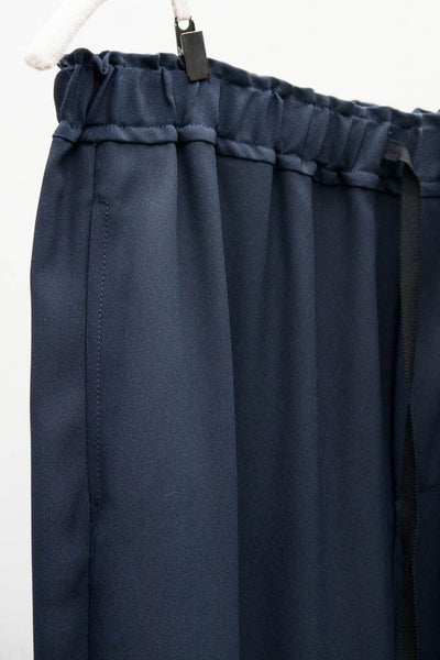Navy Silk Sweatpant