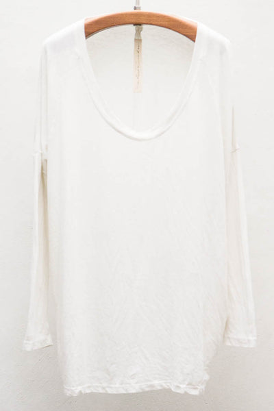 White Long Sleeve Raglan Top