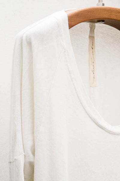 White Long Sleeve Raglan Top