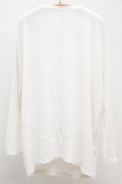 White Long Sleeve Raglan Top