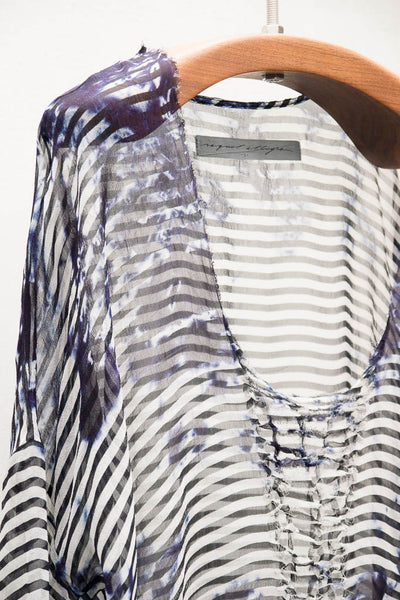Crochet Tie Dye Stripe Tee