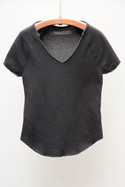 Black Vintage Fleece Raglan Tee