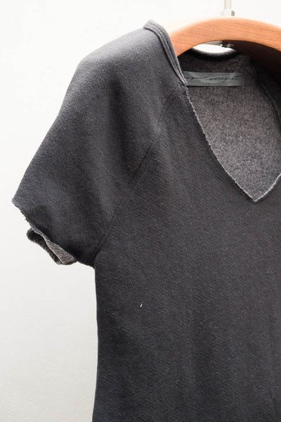 Black Vintage Fleece Raglan Tee