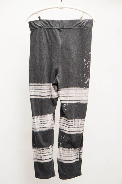 Black Paint Stripe Easy Pant