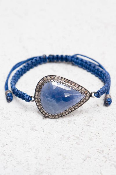 Sapphire Navy Cord Bracelet