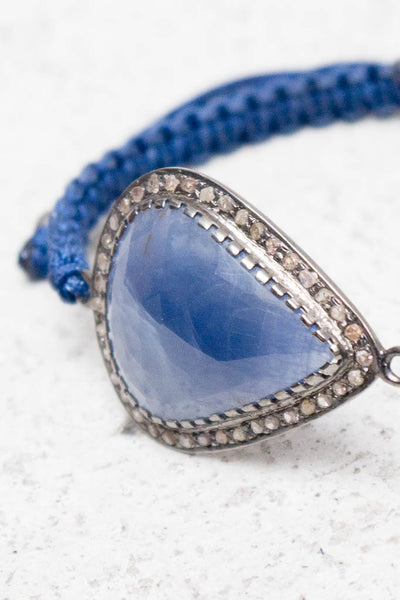 Sapphire Navy Cord Bracelet