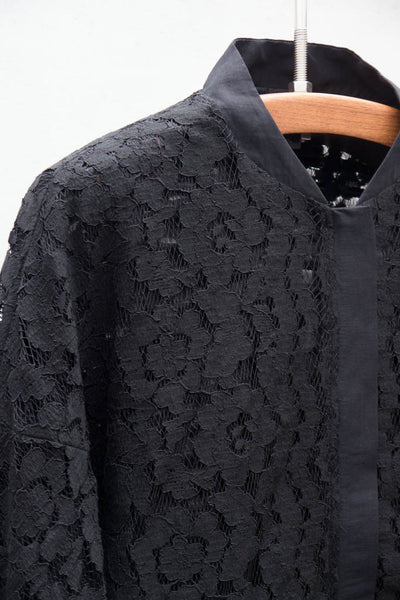 Black Lace James Bomber Jacket