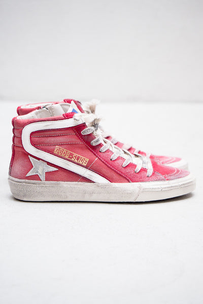 Red Slide High Top Sneaker