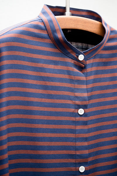 Navy & Rust Augustina Blouse