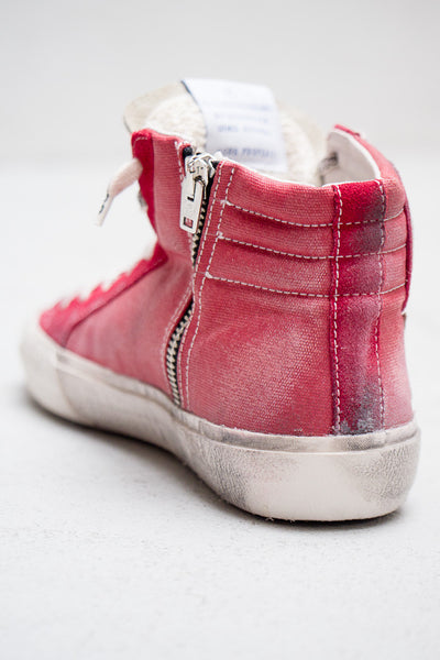 Red Slide High Top Sneaker