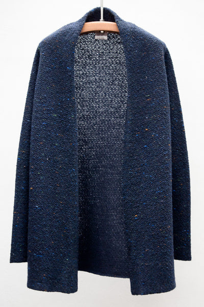 Navy Tweed Cardigan