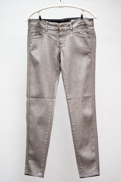 Khaki Cropped Pedal Star Jeans