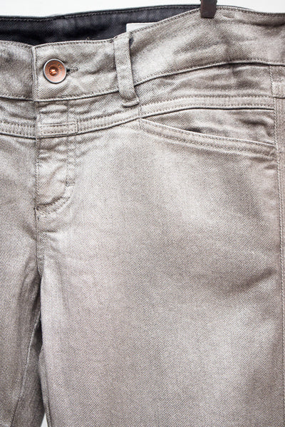 Khaki Cropped Pedal Star Jeans