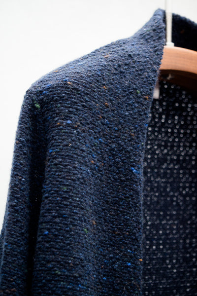 Navy Tweed Cardigan